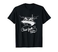 Park Güell, recuerdo de arte en forma de corazón exclusivo de Barcelona Catalunya Camiseta