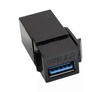PARK(Negro)Insertos de conector Keystone USB 30 Conectar equipo con puerto USB Adaptador USB a USB Fácil