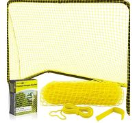 Park & Sun portería de Nailon (Lacrosse y fútbol/Multideporte) Reemplazo elástica, Unisex, Red Amarilla, 54" W x 44" H x 24" D