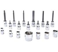 Park Tool SBS-1.3 - Juego profesional de llaves de vaso y puntas para bicicleta, 18 piezas, casquillo 3/8"