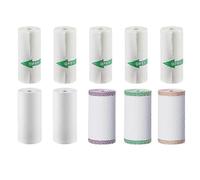 PARK10 Rollos de papel térmico autoadhesivo, apto para mini impresoras portátiles de recibos de pegatinas