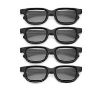 PARK4Pcs Gafas 3D Pasivas Polarizadas para TV 3D Cines 3D Reales para Juegos 3D y Marcos de TV