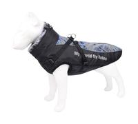 Parka Animal Frost - Cáscara Reflectante de la señal Luminosa, Forrada de Forro Polar, Abrigo de compañía, Ropa de Lluvia para la Defensa del frío, Estilo de Seguridad de