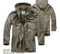 PARKA BRANDIT EJÉRCITO ALEMÁN CON FORRO Y BANDERAS BW PARKA DE CAMPO PARKA CH...