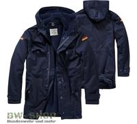 PARKA BRANDIT EJÉRCITO ALEMÁN CON FORRO Y BANDERAS BW PARKA DE CAMPO PARKA CH...