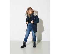 ONLY Only Girl Parka Lang 158night Sky abrigos hombre, Niñas, Night Sky/Detail:FUR LIGHT GREY, 158