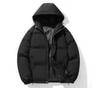 Parka con capucha para hombre, chaqueta acolchada cálida de invierno, casual al aire libre para hombres, ropa de abrigo con capucha de manga larga, parkas a juego, abrigo de invierno de poliéster para