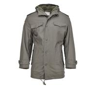 Parka de estilo militar alemán MIL-TEC con capucha de piel sintética y solapa...