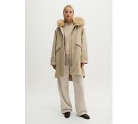 Parka de sarga para exterior, de estilo desenfadado Earthy Taupe 44