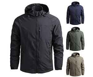 Parka del ejército alemán para hombre, 5XL, chaqueta de entretiempo para hombre, impermeable, transpirable, chaqueta de softshell, impermeable, invierno, capucha extraíble, impermeable, para