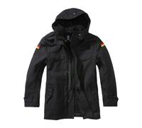Brandit Niños BW Parka Encapuchado Teddy Lining Cálido Senderismo Chaqueta Negro
