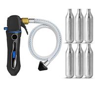 Parkel Dispositivo de drenaje: limpiador de línea de drenaje de CA, con una manguera flexible para limpiar todos los atascos HVAC (viene con 6 cartuchos de CO2 sin rosca, dispositivo de kit de abridor