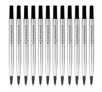 Parker 1950278 - Recambio roller, color negro, 12 unidades