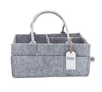 Parker Baby Diaper Caddy - Organizador de almacenamiento para enfermería y coche para diapers y toallitas de bebé, tamaño grande