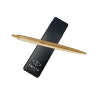 Parker Bolígrafo Jotter XL | Acabado dorado mate | Punta media con tinta azul | Caja de regalo original + logotipo de estuche compacto | Bolígrafo de alta calidad e idea de regalo