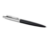 Parker Bolígrafo Jotter XL – tinta azul, punta mediana, adorno cromado – negro mate, estuche, 1 ud