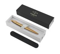 Parker Bolígrafo Jotter XL | Oro mate monocromático | Punta media | Tinta azul | Caja de regalo con estuche de terciopelo