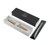 Parker Bolígrafo Jotter XL | Oro mate monocromático | Punta media | Tinta azul | Caja de regalo y estuche negro con logotipo en relieve
