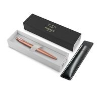 Parker Bolígrafo Jotter XL | Oro rosa mate monocromático | Punta media | Tinta azul | Caja de regalo y estuche negro con logotipo en relieve