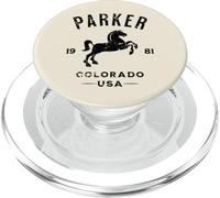 Parker Colorado USA - Caballo Ecuestre Envejecido, diseño Envejecido PopSockets PopGrip para MagSafe