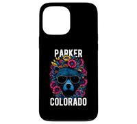 Parker Colorado USA - Oso divertido con diseño de flores Carcasa para iPhone 13 Pro Max