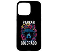 Parker Colorado USA - Oso divertido con diseño de flores Carcasa para iPhone 15 Pro Max
