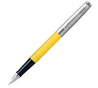 PARKER CT 2096902 - Pluma estilográfica, punta fina F, Jotter, original, amarillo, tipo multiusos, importación auténtica