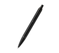 Parker Pens bolígrafo IM – negro mate, adornos negros, punta mediana, tinta azul, estuche de regalo