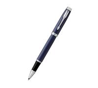 Parker Pens Bolígrafo Roller IM – Punto fino – Azul mate – Tinta negra – Estuche de regalo
