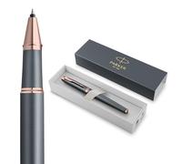 Parker IM Bolígrafo roller | colección Finishing Touch | acabado pizarra | medio | tinta negra | estuche de regalo