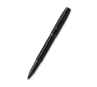 Parker – Bolígrafo roller IM – Negro mate, punta fina, recambio tinta negra, estuche de regalo