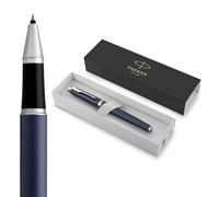 Parker IM Bolígrafo Roller | Punto fino | color azul mate | tinta negra | en estuche de regalo
