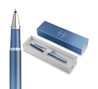 Parker Bolígrafo roller IM Writing Rituals — azul degradado, adornos cromados, estuche de regalo