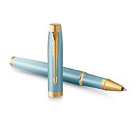 Parker Bolígrafo roller 2203893 verde degradado, adornos dorados, F, tinta negra, estuche de regalo