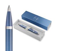 Parker IM Bolígrafo Writing Rituals | acabado Azul degradado con adornos cromados | punta media | tinta azul | estuche de regalo