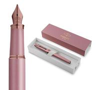 Parker IM Pluma estilográfica | colección Finishing Touch | acabado malva | fino | tinta azul | estuche de regalo