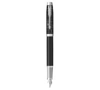Parker Pluma estilográfica IM Premium, Legacy of Flight, cromado, plumín fino, tinta azul