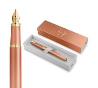 Parker Pluma estilográfica IM Writing Rituals naranja degradado, plumín mediano, estuche de regalo