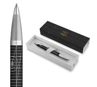 Parker IM Premium Bolígrafo | Colección Legacy of Flight | Acabado cromado | Punta media | Tinta azul | Caja de regalo