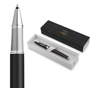 Parker IM Premium Bolígrafo roller | Colección Legacy of Flight | Acabado cromado | Punta fina | Tinta negra | Caja de regalo