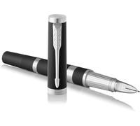 Parker Ingenuity - Bolígrafo de metal de alta calidad, goma negra y cromo, tinta negra, en caja de regalo, se adapta al estilo de escritura a mano