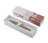 Parker Jotter Bolígrafo | Edición Especial | Rome Bronce con detalles cromados | Tinta Azul | Estuche de Regalo