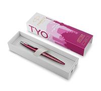 Parker Bolígrafo Jotter Edición Especial Tokyo Rosa detalles cromados Tinta Azul Estuche de Regalo