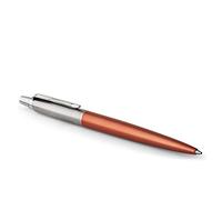 Parker Bolígrafo Jotter, Naranja (Chelsea Orange), Punta mediana, recambio azul, estuche regalo
