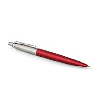 Parker Jotter bolígrafo | rojo (Kensington Red) | Punta mediana con recambio de tinta azul | en estuche de regalo