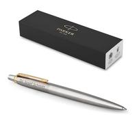 PARKER Jotter Core Reciclado con grabado, bolígrafo premium | caja de regalo | tinta azul o negra | regalo personalizado | nombre | cumpleaños (acero inoxidable G.C.)