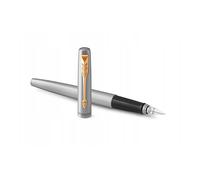 Parker Jotter GT Pluma estilográfica de acero inoxidable tamaño mediano color dorado (tinta azul)