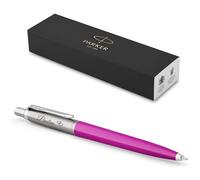 PARKER Jotter Originals - Bolígrafo reciclado con grabado, caja de regalo, mina azul o negra, regalo personalizado, nombres, cumpleaños (rosa)