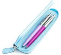 PARKER Jotter Originals - Juego de bolígrafos de punta redonda color lila y amatista con estuche azul brillante