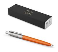 PARKER Jotter Originals Reciclado con grabado | Bolígrafo premium | Caja de regalo | Mina azul o negra | Regalo personalizado | Nombres | Cumpleaños (naranja)